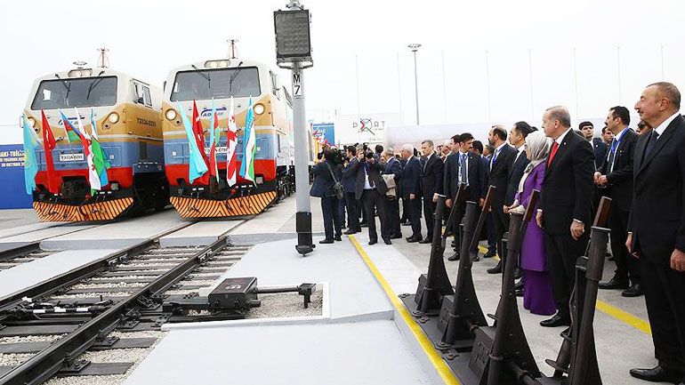 Asrın Projesi Kars-Tiflis-Bakü Demiryolu Hattı açıldı